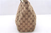 Authentic GUCCI Vintage Shoulder Tote Bag GG Canvas Leather 154982 Brown 4010E