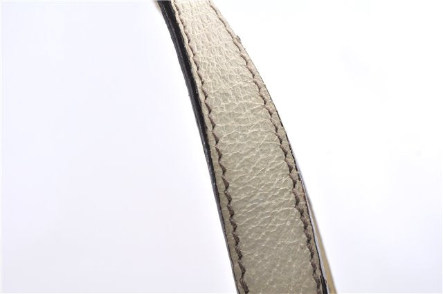 Authentic GUCCI Vintage Shoulder Tote Bag GG Canvas Leather 154982 Brown 4010E