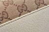 Authentic GUCCI Vintage Shoulder Tote Bag GG Canvas Leather 154982 Brown 4010E