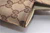 Authentic GUCCI Vintage Shoulder Tote Bag GG Canvas Leather 154982 Brown 4010E