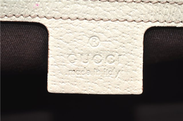 Authentic GUCCI Vintage Shoulder Tote Bag GG Canvas Leather 154982 Brown 4010E