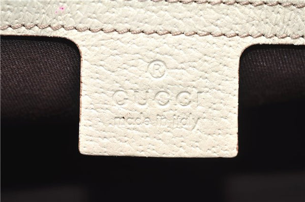 Authentic GUCCI Vintage Shoulder Tote Bag GG Canvas Leather 154982 Brown 4010E