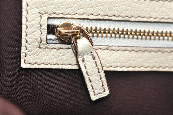 Authentic GUCCI Vintage Shoulder Tote Bag GG Canvas Leather 154982 Brown 4010E