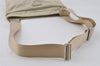 Authentic PRADA Nylon Tessuto Leather Shoulder Cross Body Bag Purse White 4010I