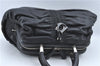 Authentic Christian Dior Hand Bag Purse Leather Black CD 4011C