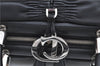 Authentic Christian Dior Hand Bag Purse Leather Black CD 4011C