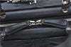 Authentic Christian Dior Hand Bag Purse Leather Black CD 4011C