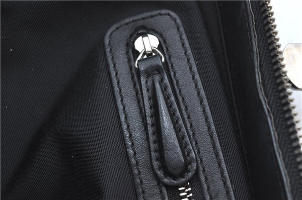 Authentic Christian Dior Hand Bag Purse Leather Black CD 4011C