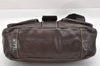 Authentic PRADA Vintage Leather Nappa Shoulder Hand Bag Purse Brown 4012I