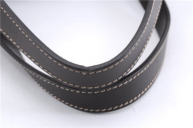 Authentic GUCCI Shoulder Hand Tote Bag GG PVC Leather 211137 Brown 4014E