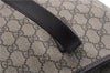 Authentic GUCCI Shoulder Hand Tote Bag GG PVC Leather 211137 Brown 4014E