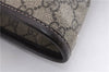 Authentic GUCCI Shoulder Hand Tote Bag GG PVC Leather 211137 Brown 4014E
