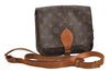 Authentic Louis Vuitton Monogram Cartouchiere MM M51253 Shoulder Bag Junk 4015I