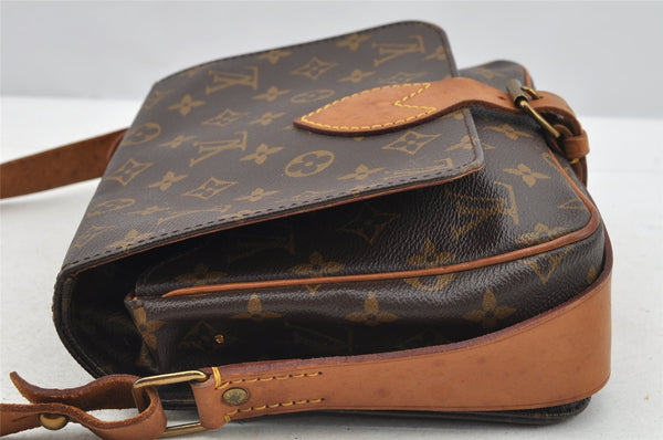 Authentic Louis Vuitton Monogram Cartouchiere MM M51253 Shoulder Bag Junk 4015I