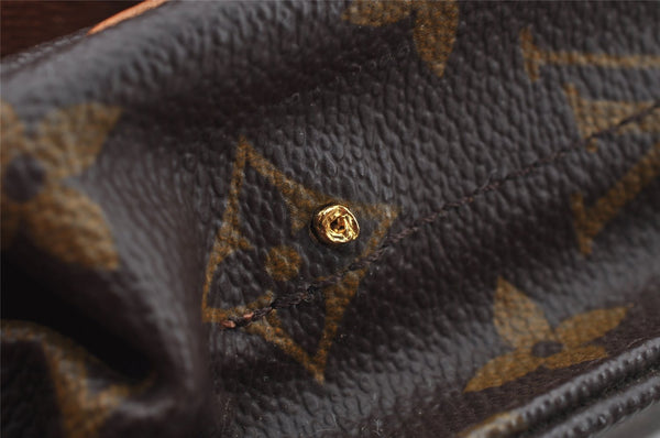 Authentic Louis Vuitton Monogram Cartouchiere MM M51253 Shoulder Bag Junk 4015I