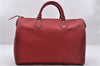 Authentic Louis Vuitton Epi Speedy 30 Hand Bag Red M43007 LV 4016D