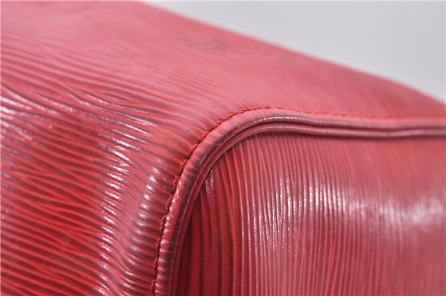 Authentic Louis Vuitton Epi Speedy 30 Hand Bag Red M43007 LV 4016D
