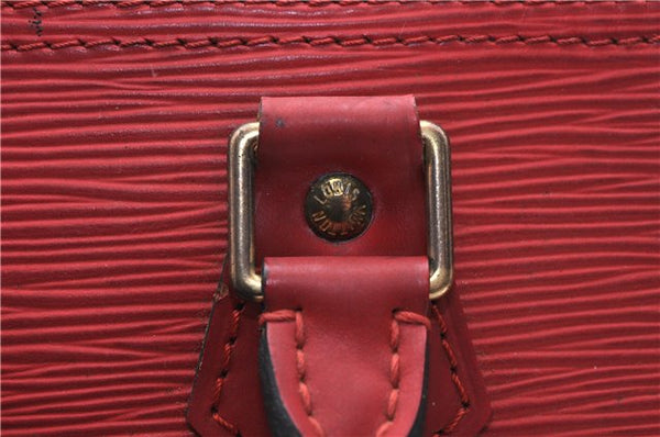 Authentic Louis Vuitton Epi Speedy 30 Hand Bag Red M43007 LV 4016D