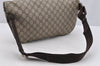 Authentic GUCCI Vintage Waist Body Bag GG PVC Leather 211110 Brown 4017I