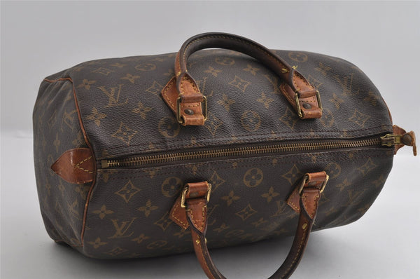 Authentic Louis Vuitton Monogram Speedy 30 Hand Boston Bag M41526 LV 4018I