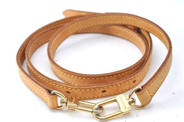 Authentic Louis Vuitton Leather Shoulder Strap Beige 41.7-49" LV 4019C