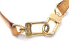 Authentic Louis Vuitton Leather Shoulder Strap Beige 41.7-49" LV 4019C