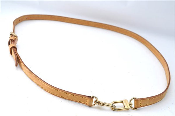 Authentic Louis Vuitton Leather Shoulder Strap Beige 41.7-49" LV 4019C
