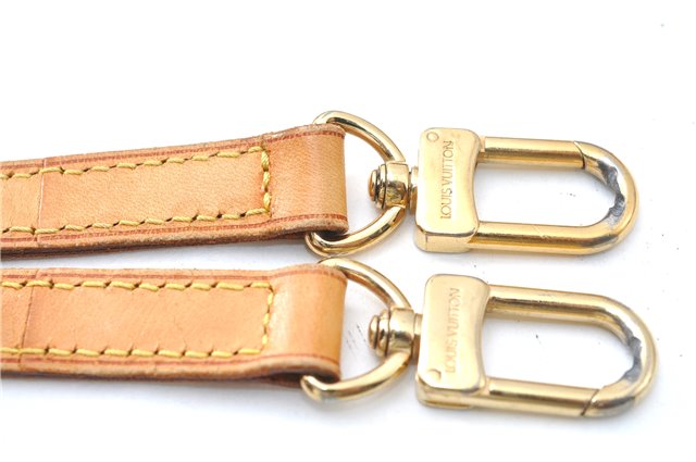 Authentic Louis Vuitton Leather Shoulder Strap Beige 41.7-49