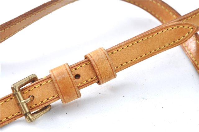Authentic Louis Vuitton Leather Shoulder Strap Beige 41.7-49