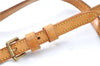 Authentic Louis Vuitton Leather Shoulder Strap Beige 41.7-49" LV 4019C