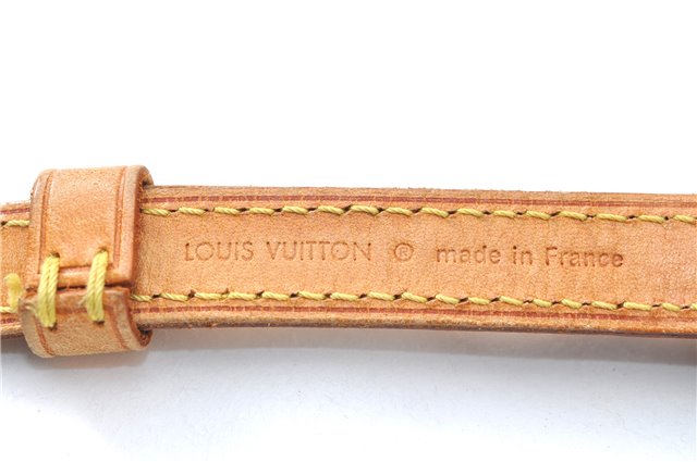 Authentic Louis Vuitton Leather Shoulder Strap Beige 41.7-49