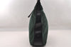 Authentic PRADA TESSUTO NASTRO Nylon Leather Shoulder Bag B9300 Green 4020I