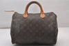 Authentic Louis Vuitton Monogram Speedy 30 Hand Boston Bag M41526 LV 4026I