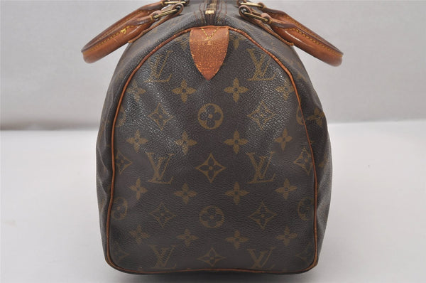 Authentic Louis Vuitton Monogram Speedy 30 Hand Boston Bag M41526 LV 4026I