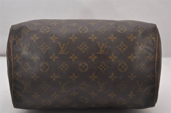 Authentic Louis Vuitton Monogram Speedy 30 Hand Boston Bag M41526 LV 4026I