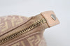 Authentic FENDI Zucchino Shoulder Hand Tote Bag Canvas Leather Pink 4028I