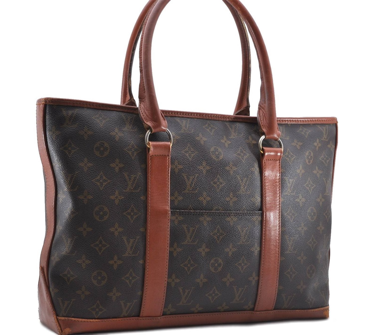 Auth Louis Vuitton Monogram Sac Weekend PM Vintage Tote Hand Bag M42425 LV 4029D