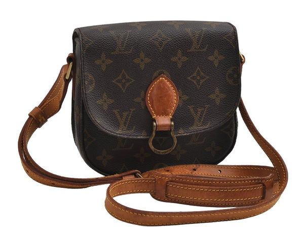 Authentic Louis Vuitton Monogram Saint Cloud PM M51244 Shoulder Cross Bag 4030I