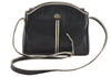 Authentic GUCCI Vintage Shoulder Cross Body Bag Purse Leather Black 4031I