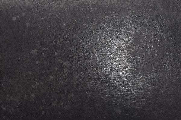 Authentic GUCCI Vintage Shoulder Cross Body Bag Purse Leather Black 4031I