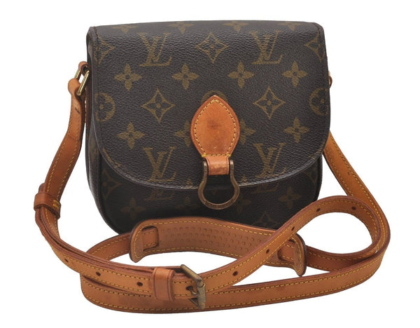 Authentic Louis Vuitton Monogram Saint Cloud PM M51244 Shoulder Cross Bag 4032I