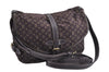 Auth Louis Vuitton Monogram Mini Lin Saumur 30 Shoulder Bag M95227 Brown 4033F