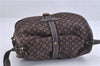 Auth Louis Vuitton Monogram Mini Lin Saumur 30 Shoulder Bag M95227 Brown 4033F