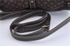 Auth Louis Vuitton Monogram Mini Lin Saumur 30 Shoulder Bag M95227 Brown 4033F