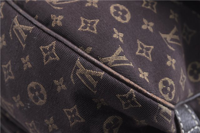 Auth Louis Vuitton Monogram Mini Lin Saumur 30 Shoulder Bag M95227 Brown 4033F