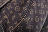 Auth Louis Vuitton Monogram Mini Lin Saumur 30 Shoulder Bag M95227 Brown 4033F