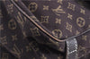 Auth Louis Vuitton Monogram Mini Lin Saumur 30 Shoulder Bag M95227 Brown 4033F