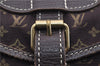 Auth Louis Vuitton Monogram Mini Lin Saumur 30 Shoulder Bag M95227 Brown 4033F