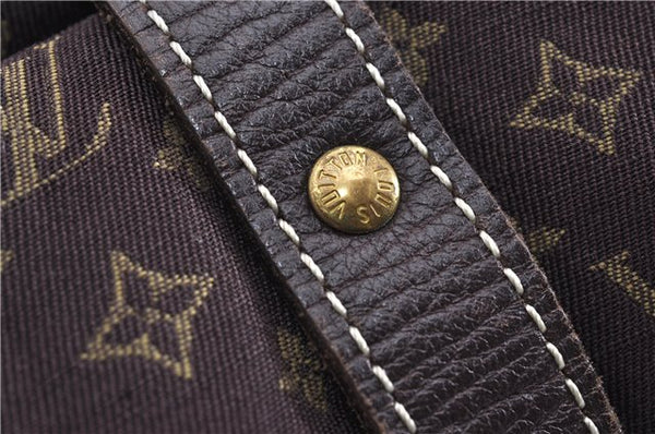 Auth Louis Vuitton Monogram Mini Lin Saumur 30 Shoulder Bag M95227 Brown 4033F