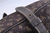 Auth Louis Vuitton Monogram Mini Lin Saumur 30 Shoulder Bag M95227 Brown 4033F